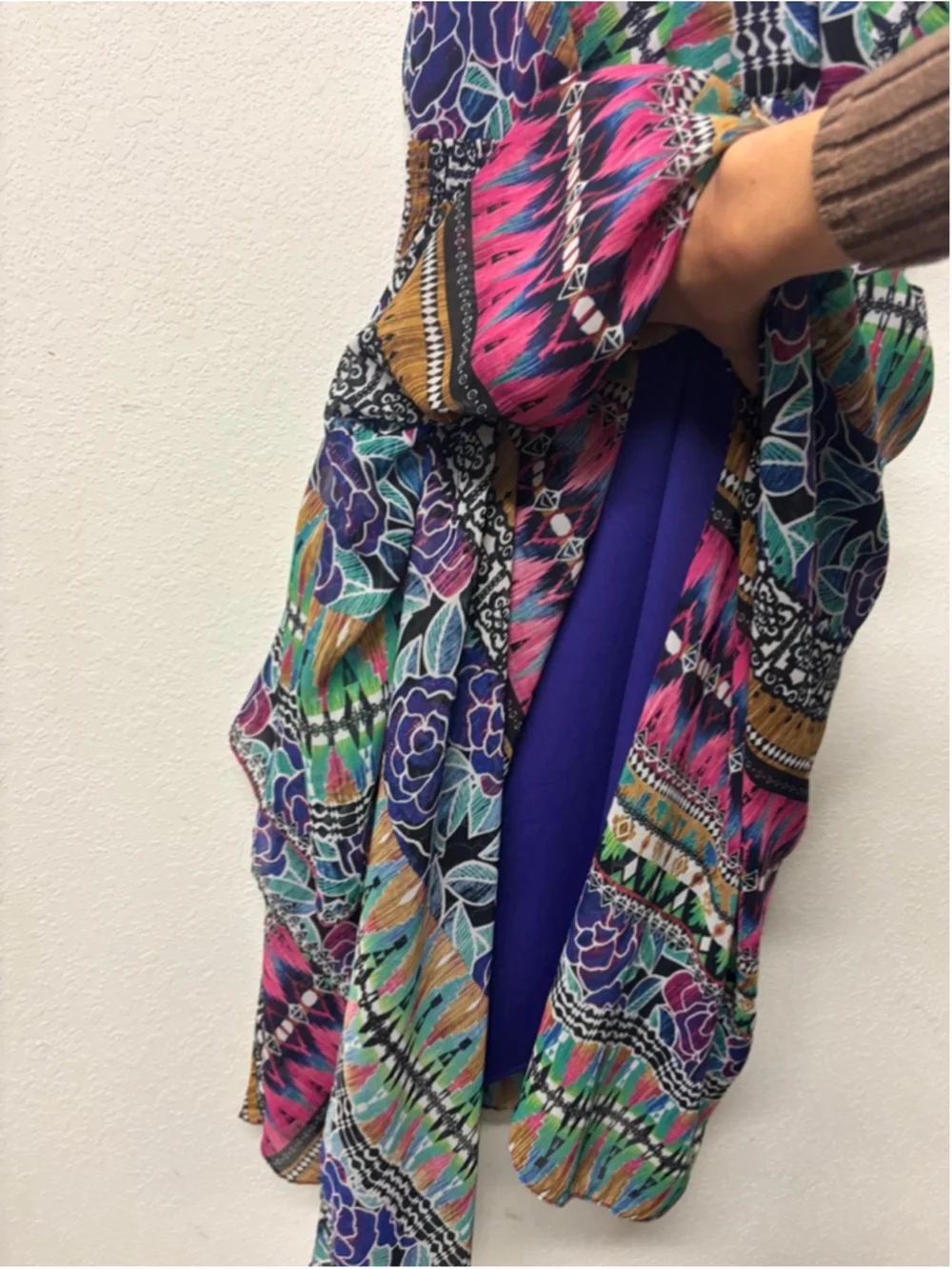 Rabbit Rabbit Rabbit Designs Multicolor Asymmetrical Dress Size 12 - Picture 6 of 10